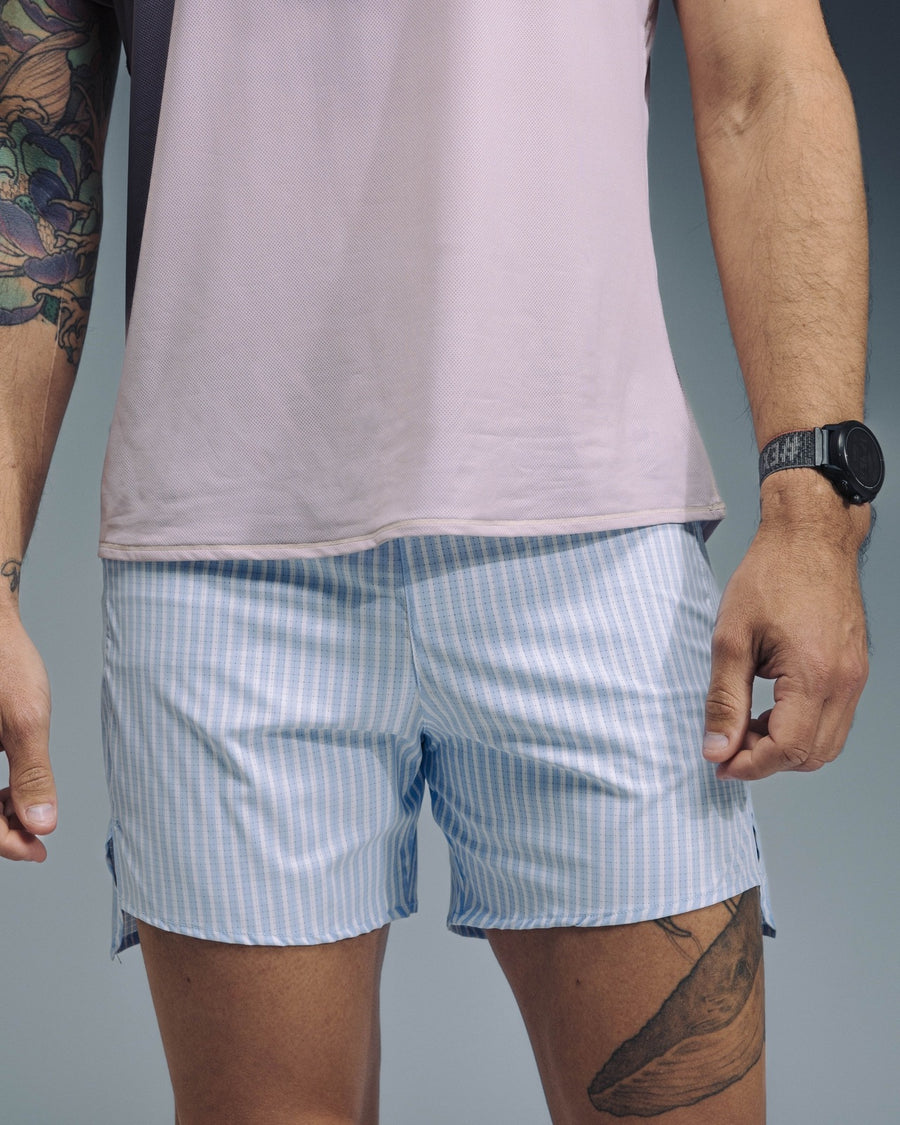 Shorts trail-running AEROK 6 MEN STRIPE ICE MELT - 2 - kinetik