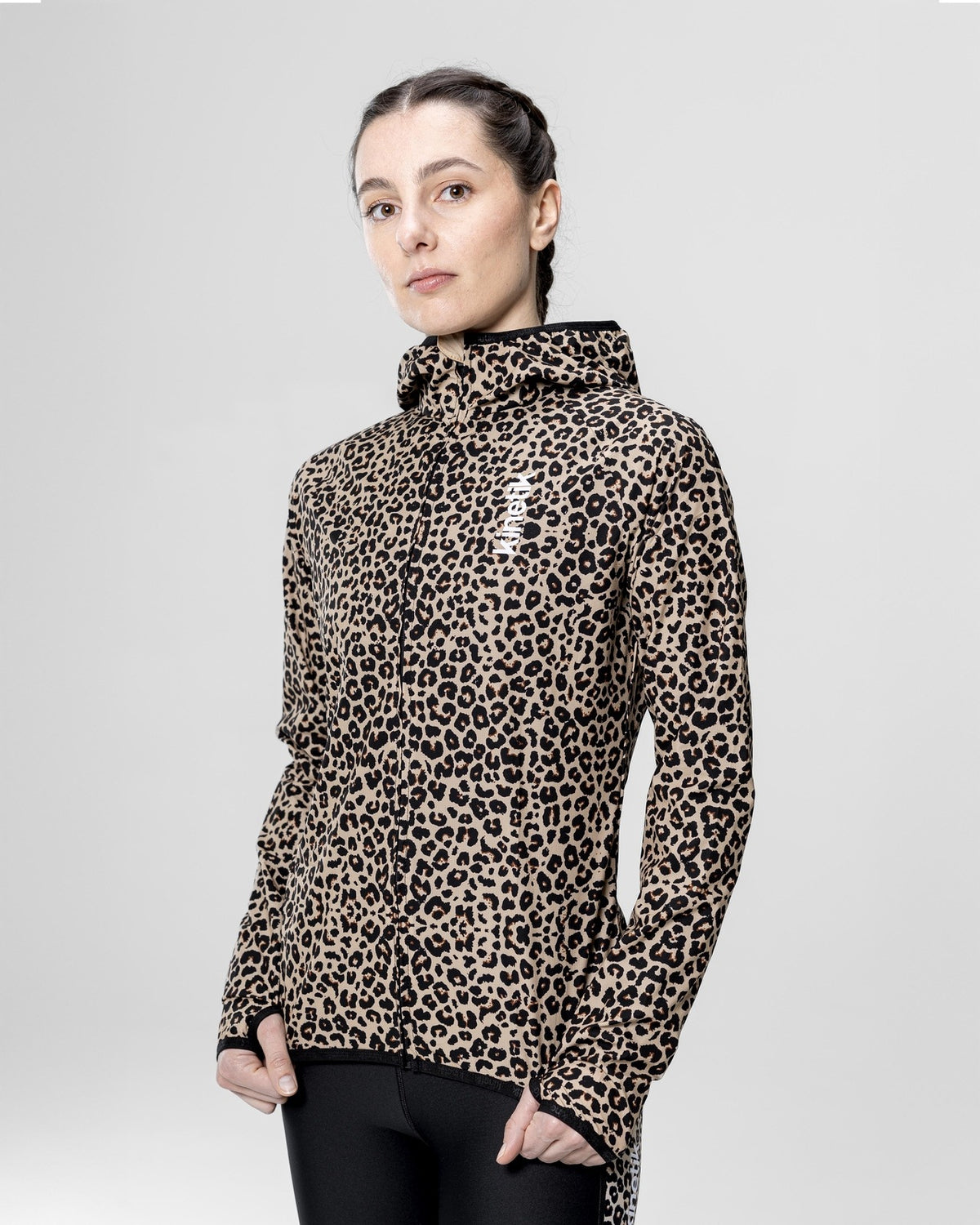 JACKET WOMEN SPEKTRAIL LEOPARD - Vestes - Veste trail-running femme - kinetik-adrenalink