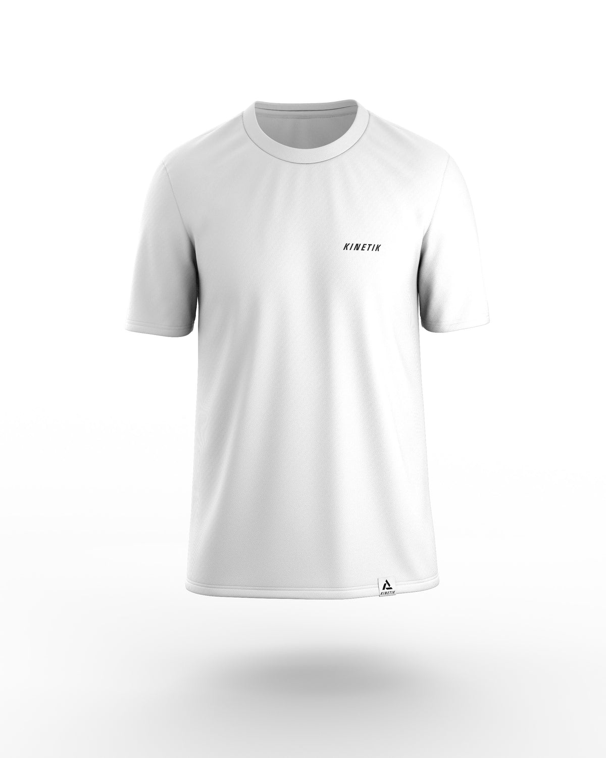 VEKTRA MEN WHITE-maillot manches courtes trail-running homme-kinetik-adrenalink