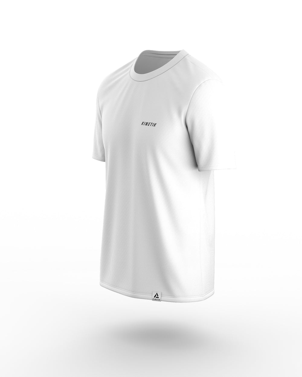 VEKTRA MEN WHITE-maillot manches courtes trail-running homme-kinetik-adrenalink