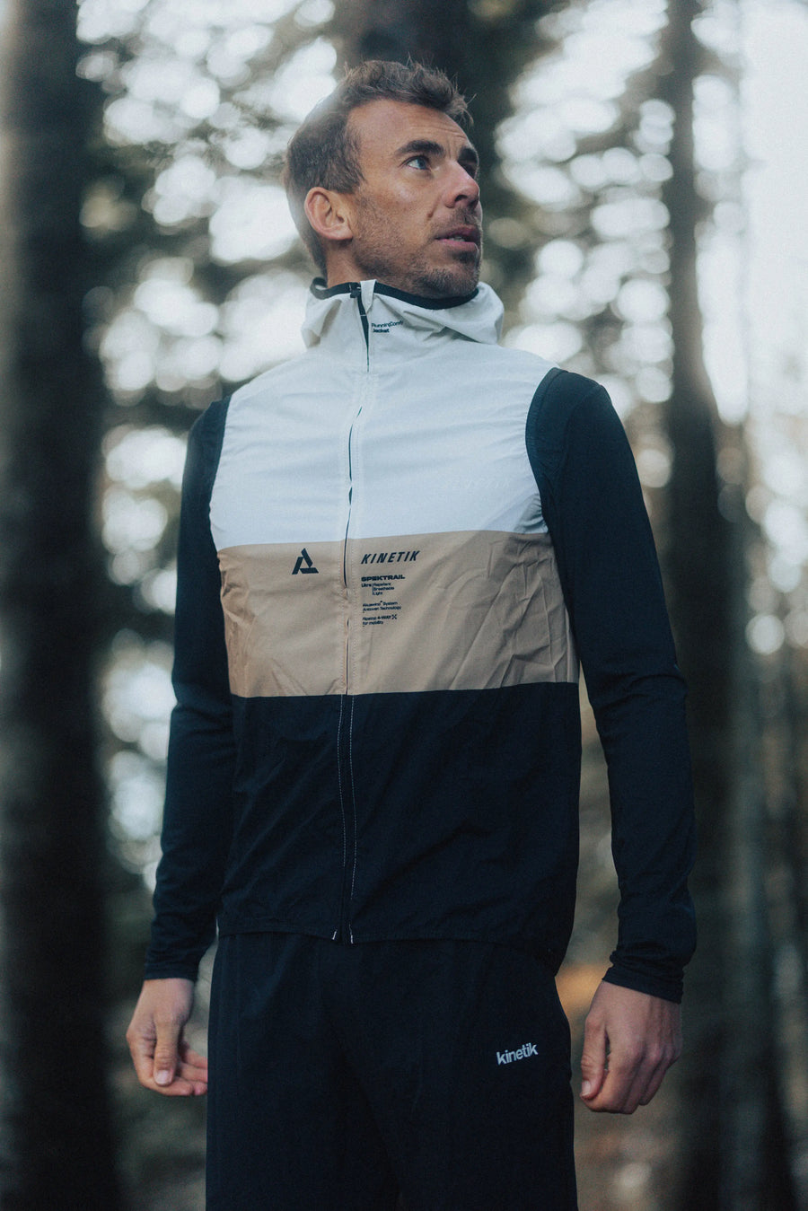 JACKET MEN SPEKTRAIL SL MACADAMIA - Vestes trail-running - 2 - kinetik-adrenalink