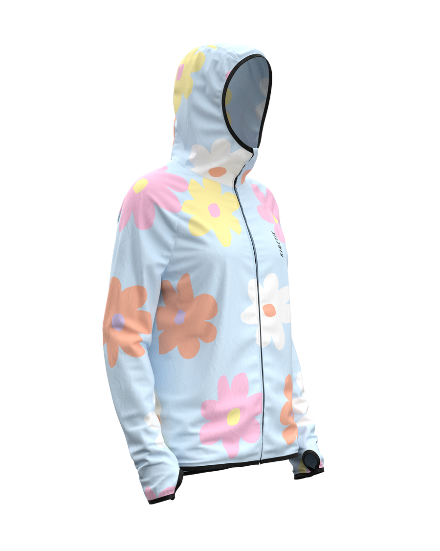 JACKET WOMEN SPEKTRAIL FLORE POWDER BLUE - Vestes trail-running - 3 - kinetik-adrenalink