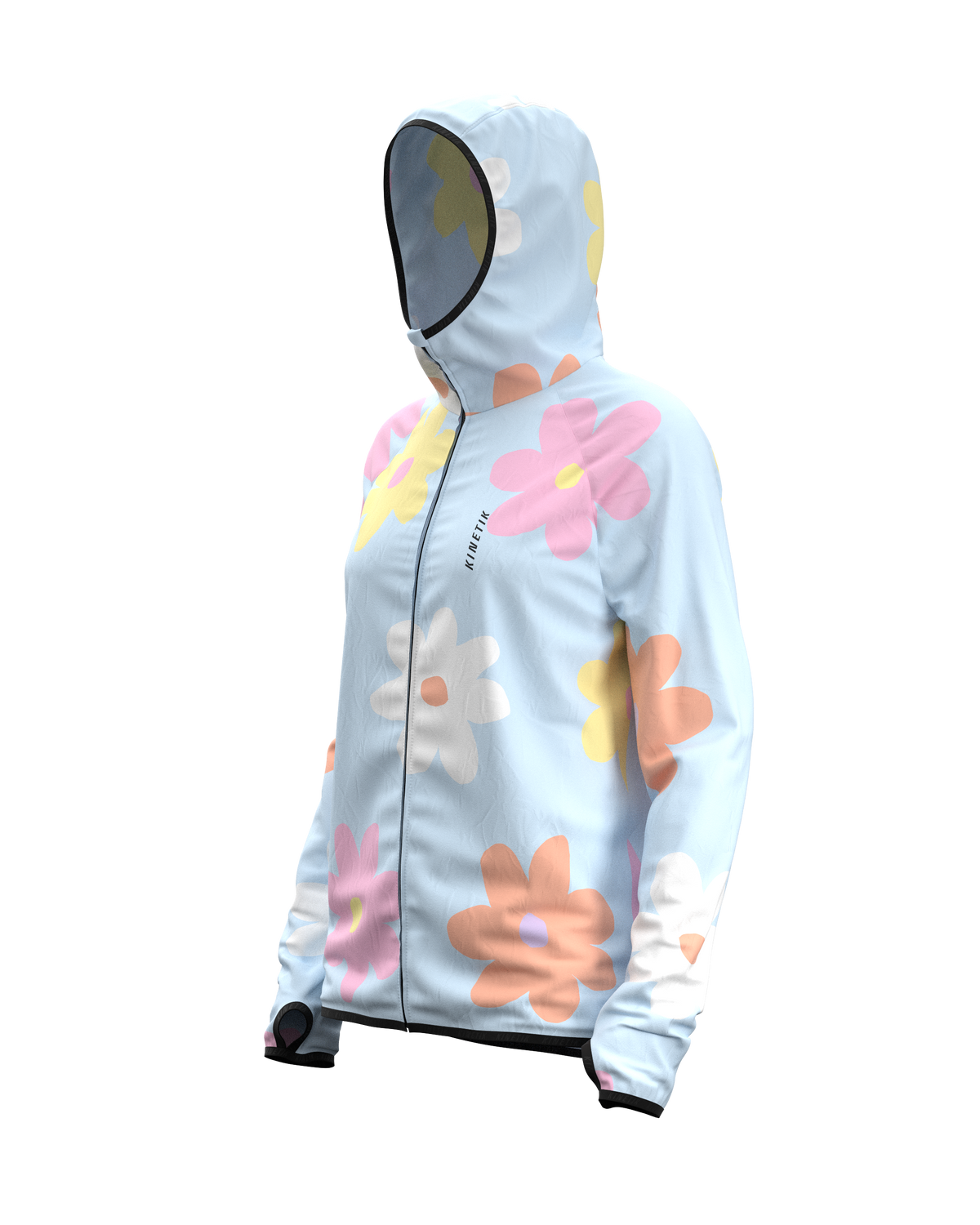 JACKET WOMEN SPEKTRAIL FLORE POWDER BLUE - Vestes trail-running - 8 - kinetik-adrenalink