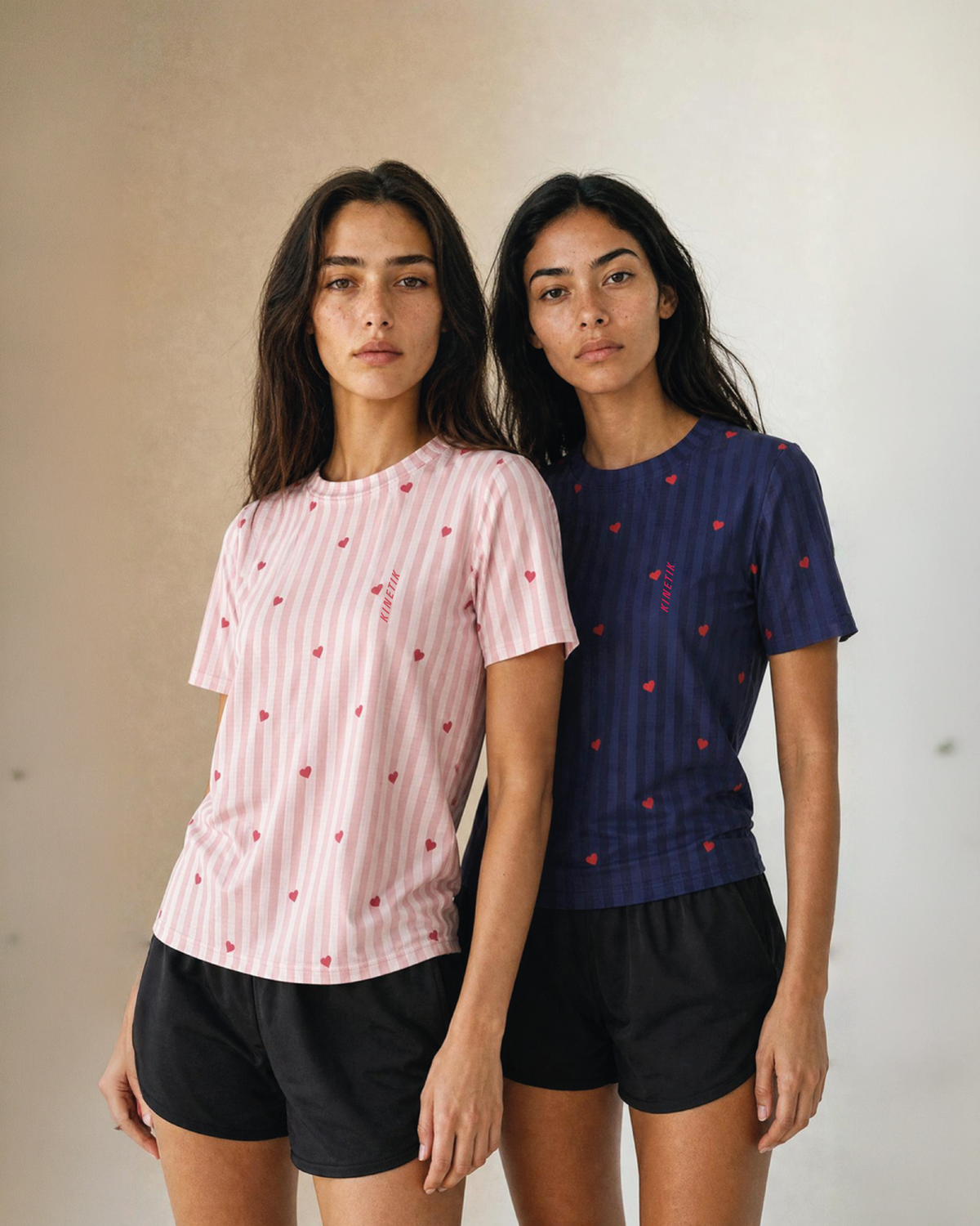 FALKON WOMEN LOVE STRIPE NAVY - Maillots trail-running - 2 - kinetik-adrenalink