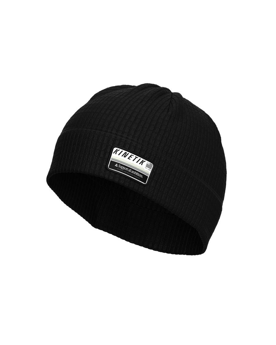 AKXON BEANIE SMOKY BLACK - Bonnets trail-running - 1 - kinetik-adrenalink
