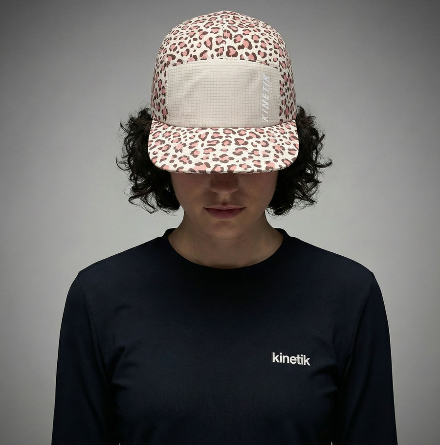 casquette trail running femme leopard