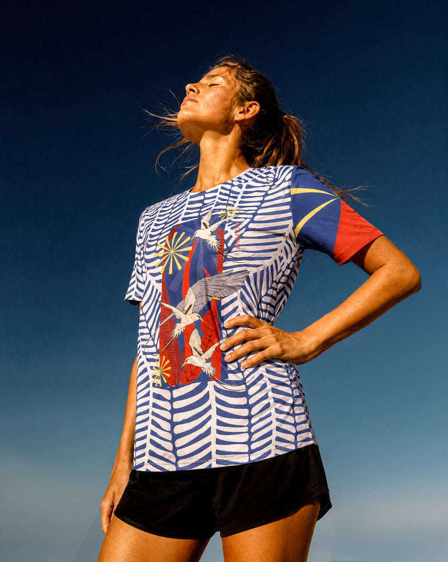 FALKON WOMEN PHAETHON BLUE - Maillots trail-running - 2 - kinetik-adrenalink