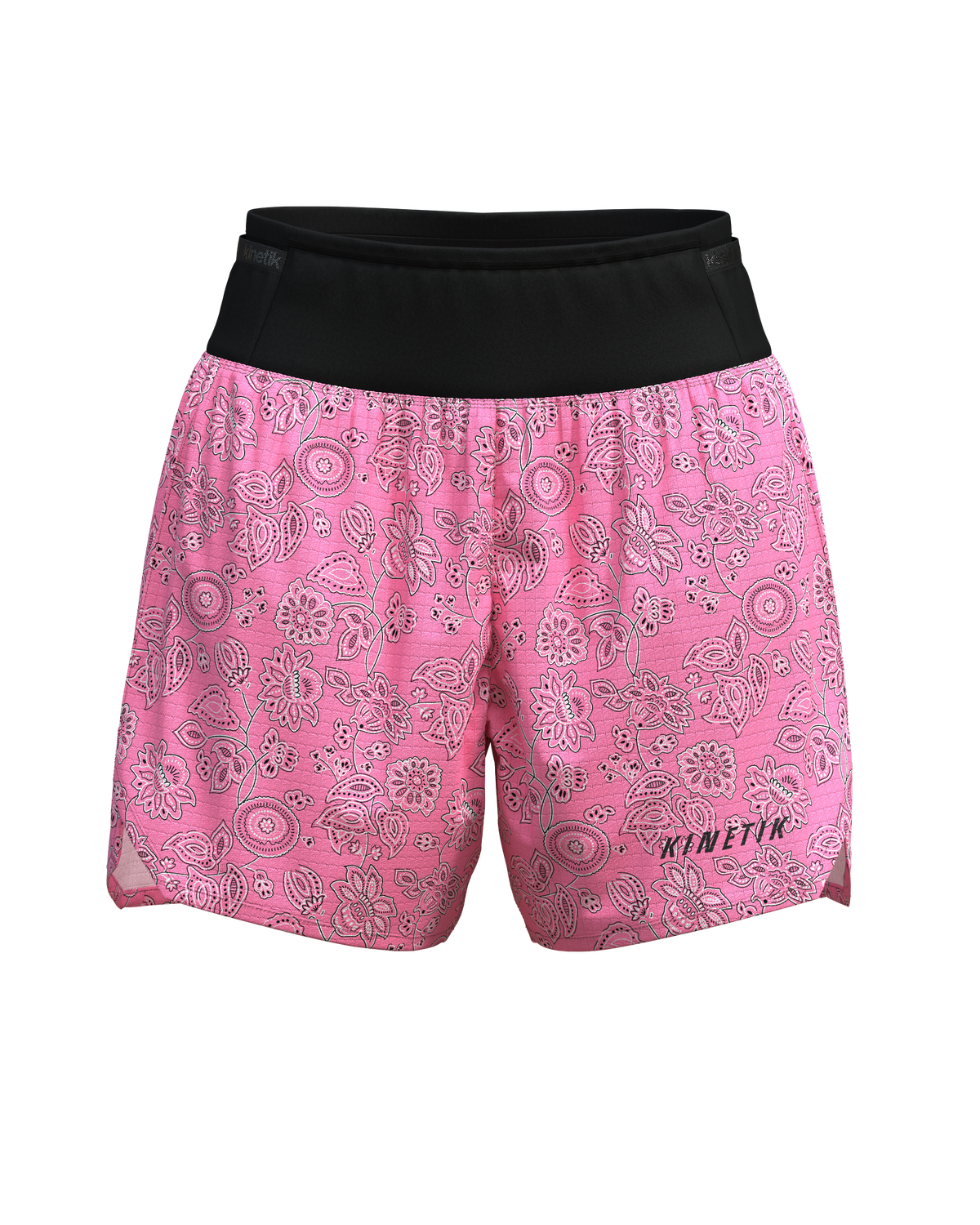 AEROK 5 BANDANA ROSY-Shorts-short femme trail running multipoche-kinetik-adrenalink