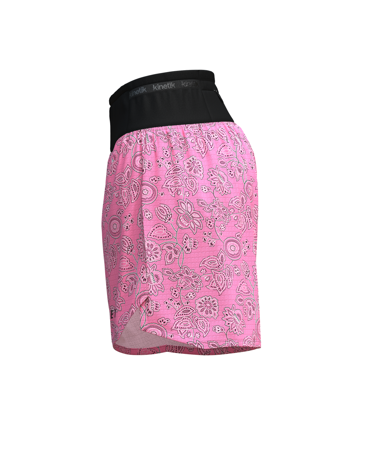 AEROK 5 BANDANA ROSY-Shorts-short femme trail running multipoche-kinetik-adrenalink