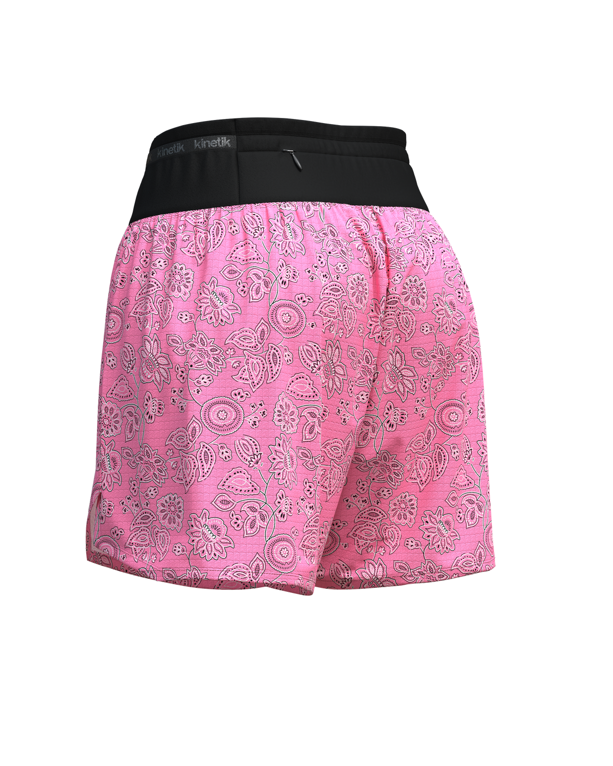 AEROK 5 BANDANA ROSY-Shorts-short femme trail running multipoche-kinetik-adrenalink