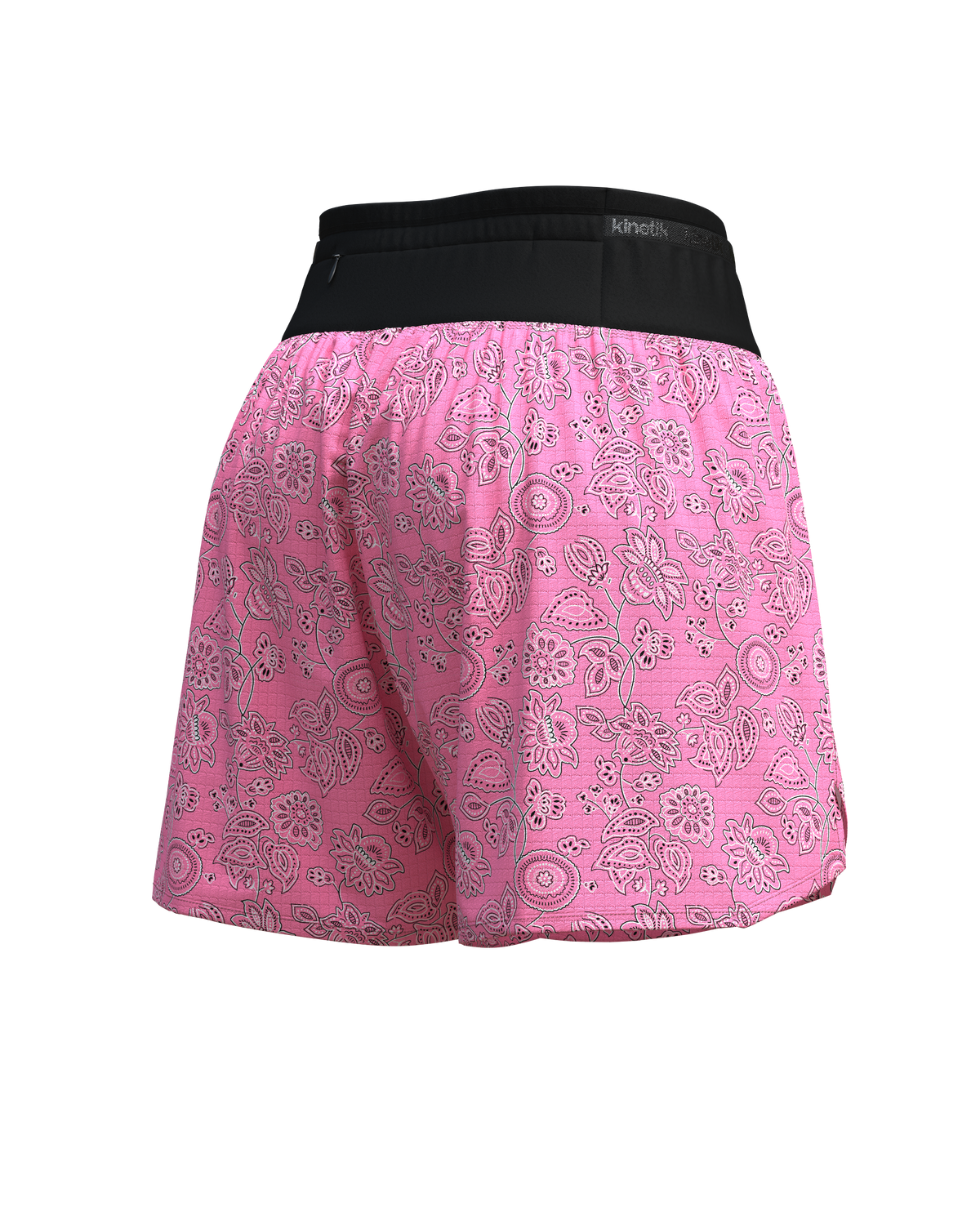 AEROK 5 BANDANA ROSY-Shorts-short femme trail running multipoche-kinetik-adrenalink