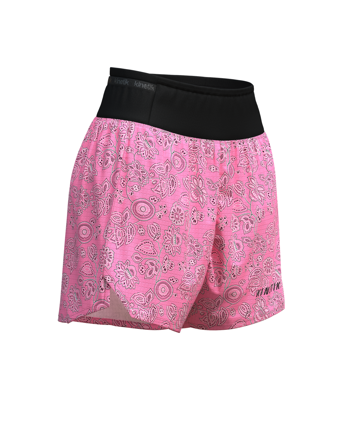 AEROK 5 BANDANA ROSY-Shorts-short femme trail running multipoche-kinetik-adrenalink