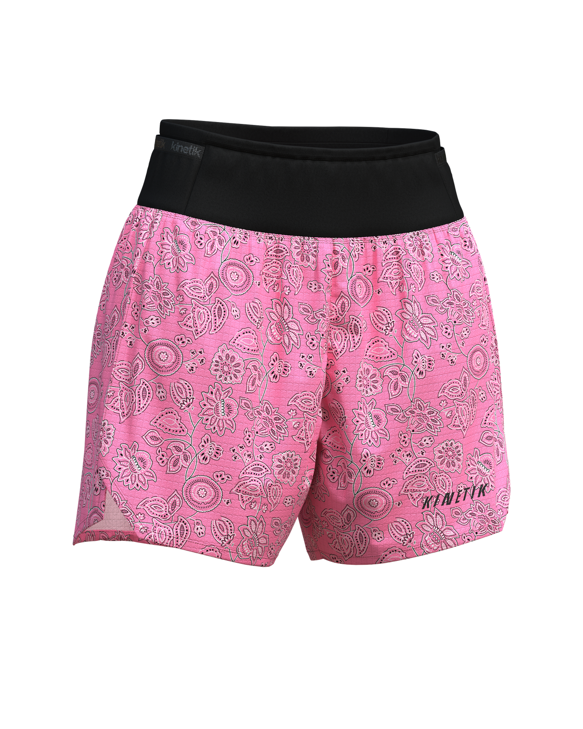 AEROK 5 BANDANA ROSY-Shorts-short femme trail running multipoche-kinetik-adrenalink