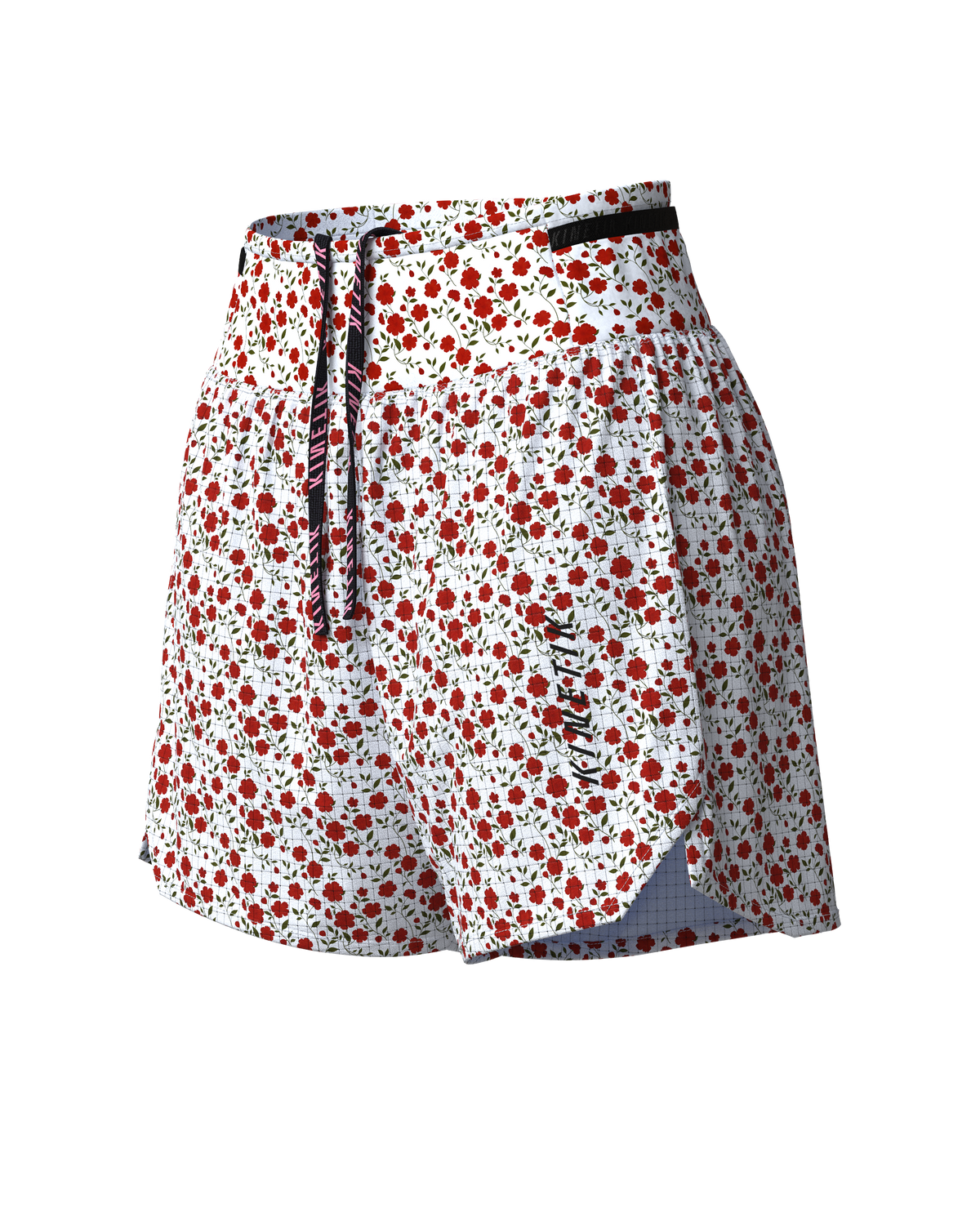 AEROK 5 COQUELICOT-Shorts-short femme trail running multipoche-kinetik-adrenalink