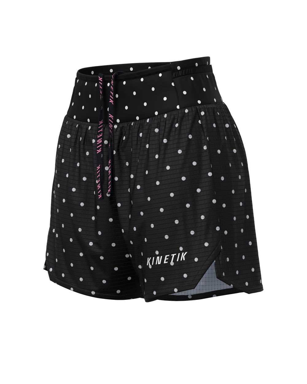 AEROK 5 DOTY BLACK PEARL-Shorts-short femme trail running multipoche-kinetik-adrenalink