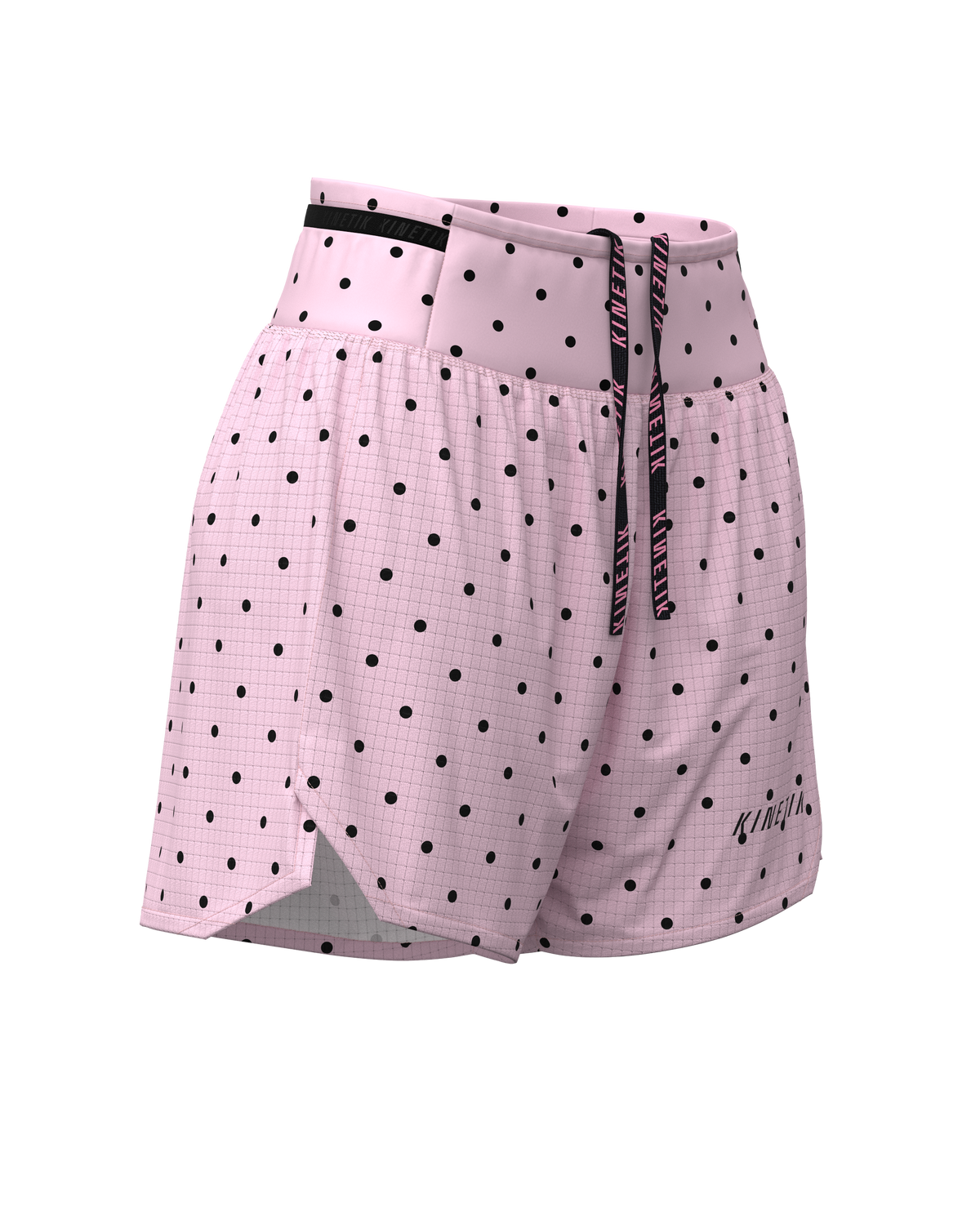AEROK 5 DOTY BLUSH-Shorts-short femme trail running multipoche-kinetik-adrenalink
