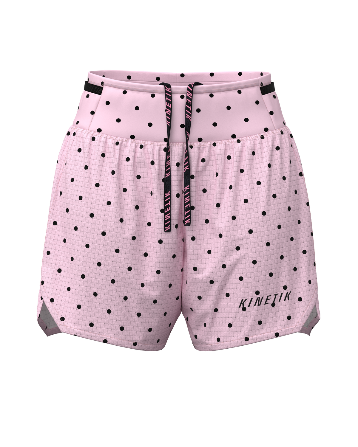 AEROK 5 DOTY BLUSH-Shorts-short femme trail running multipoche-kinetik-adrenalink