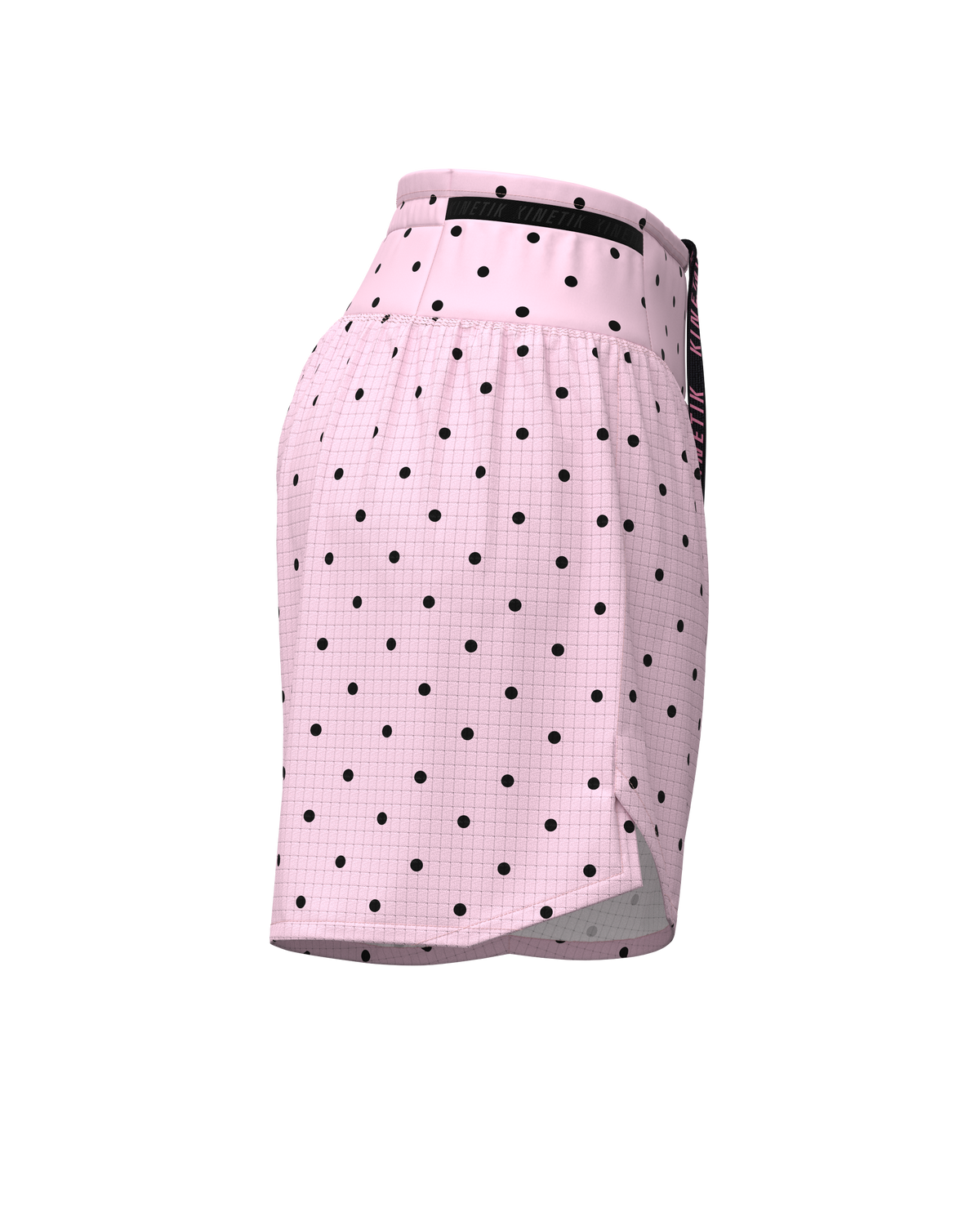 AEROK 5 DOTY BLUSH-Shorts-short femme trail running multipoche-kinetik-adrenalink