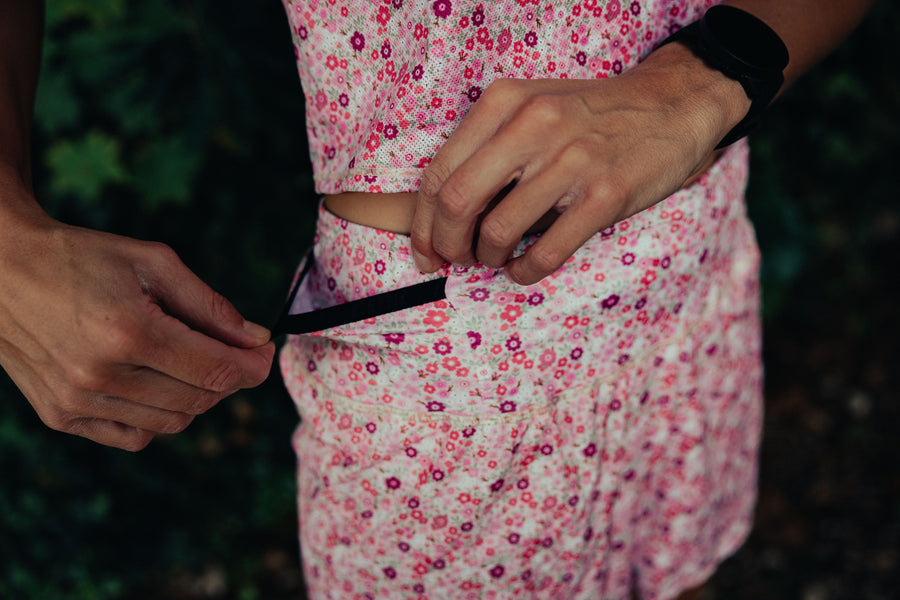 AEROK 5 FLORAL MELLOW ROSE - Shorts trail-running - 2 - kinetik-adrenalink