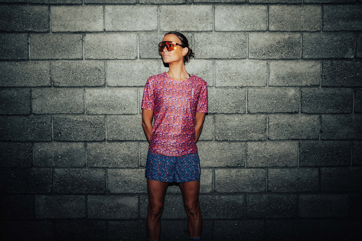 MAVRIK AR.90 FLORAL CHERRY - Tee-shirts - maillot manches courtes trail-running femme - kinetik-adrenalink