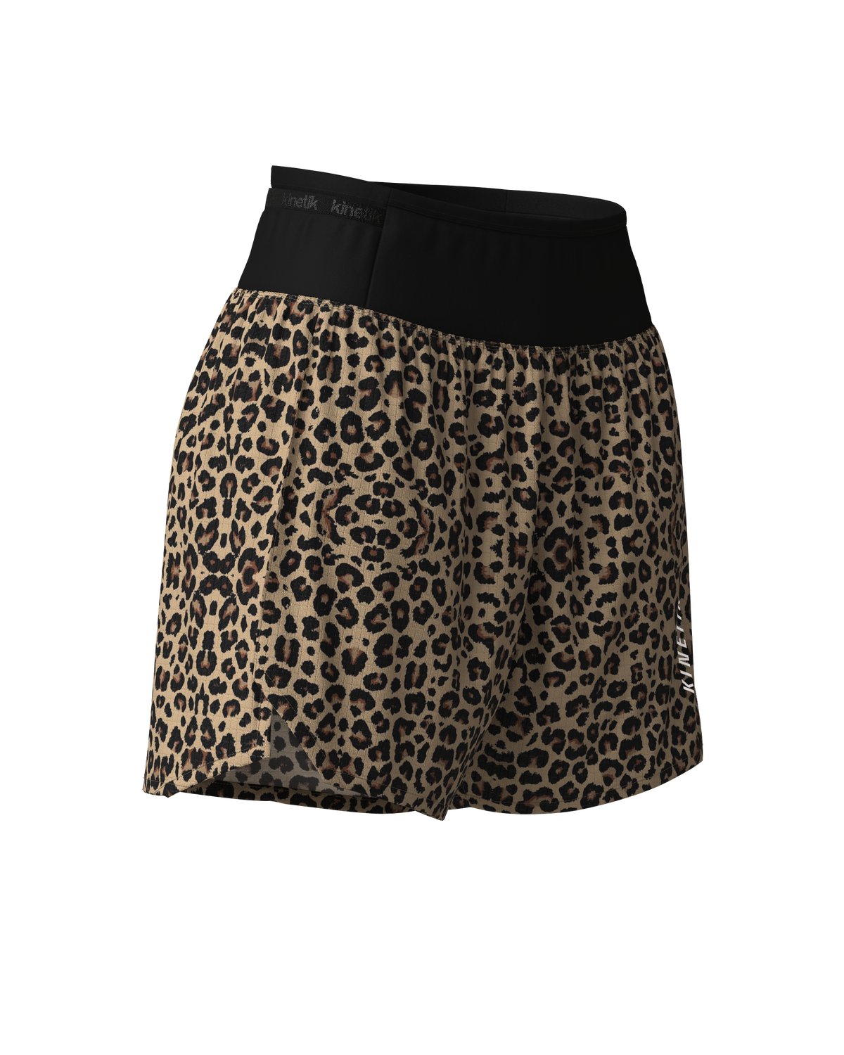 AEROK 5 LEOPARD-Shorts-short femme trail running multipoche-kinetik-adrenalink