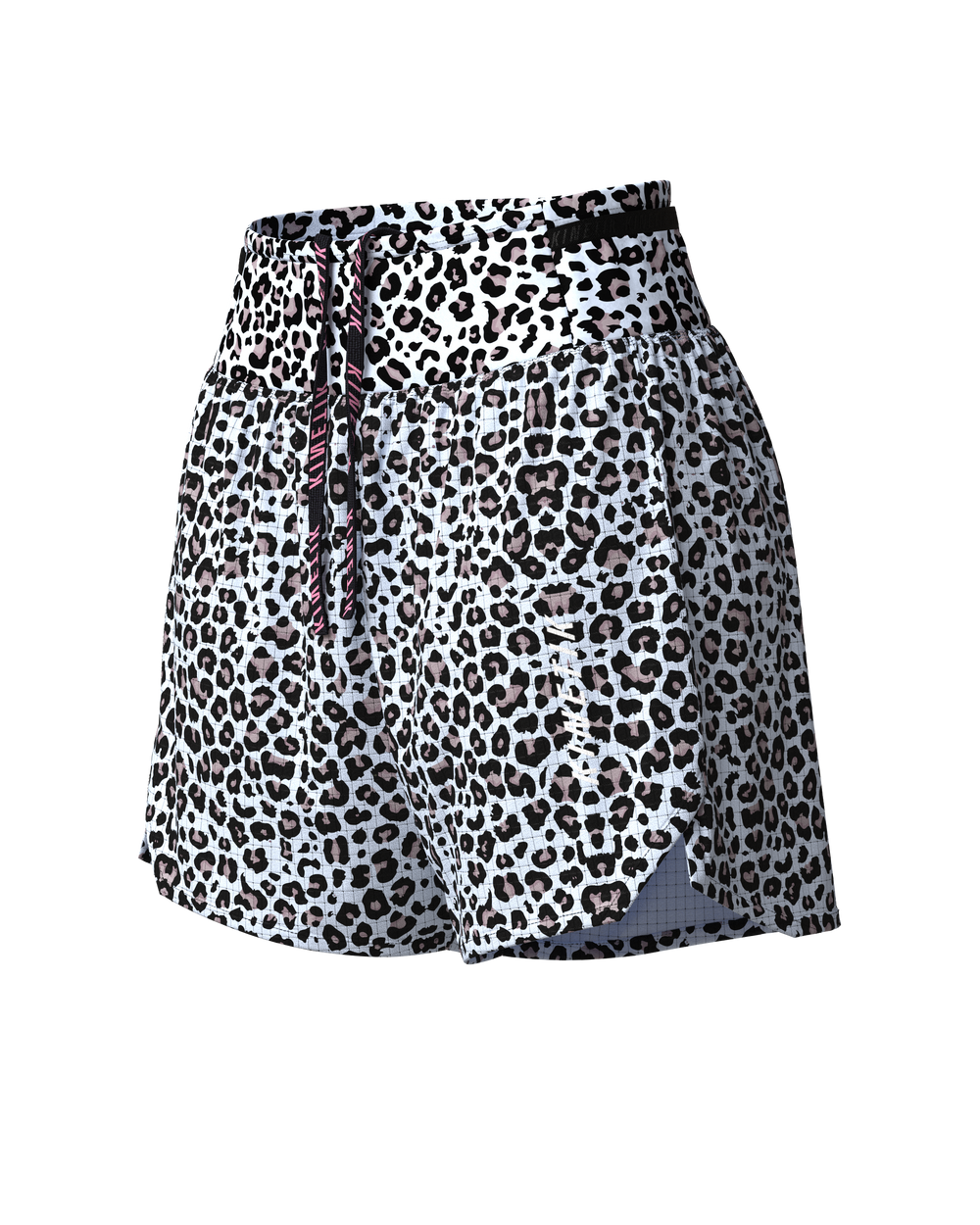 AEROK 5 LEOPARD SNOW-Shorts-short femme trail running multipoche-kinetik-adrenalink