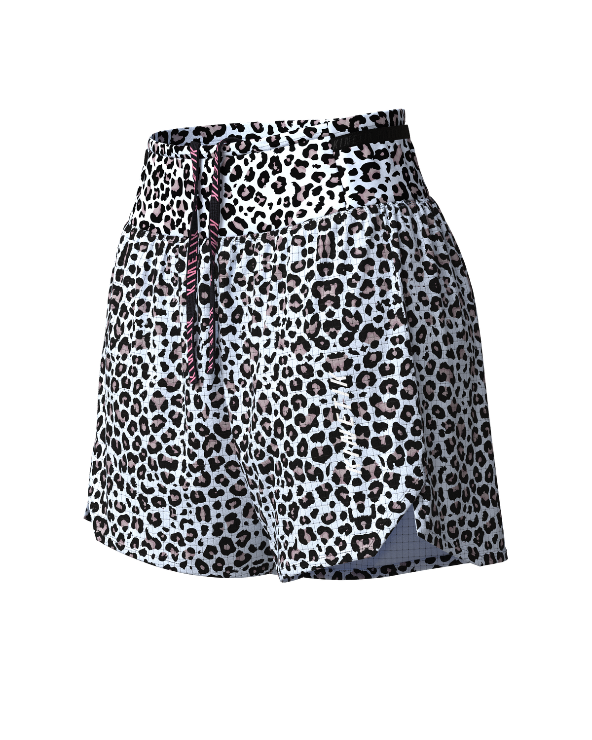 AEROK 5 LEOPARD SNOW-Shorts-short femme trail running multipoche-kinetik-adrenalink