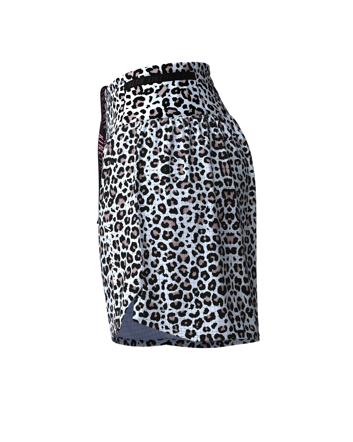 AEROK 5 LEOPARD SNOW-Shorts-short femme trail running multipoche-kinetik-adrenalink