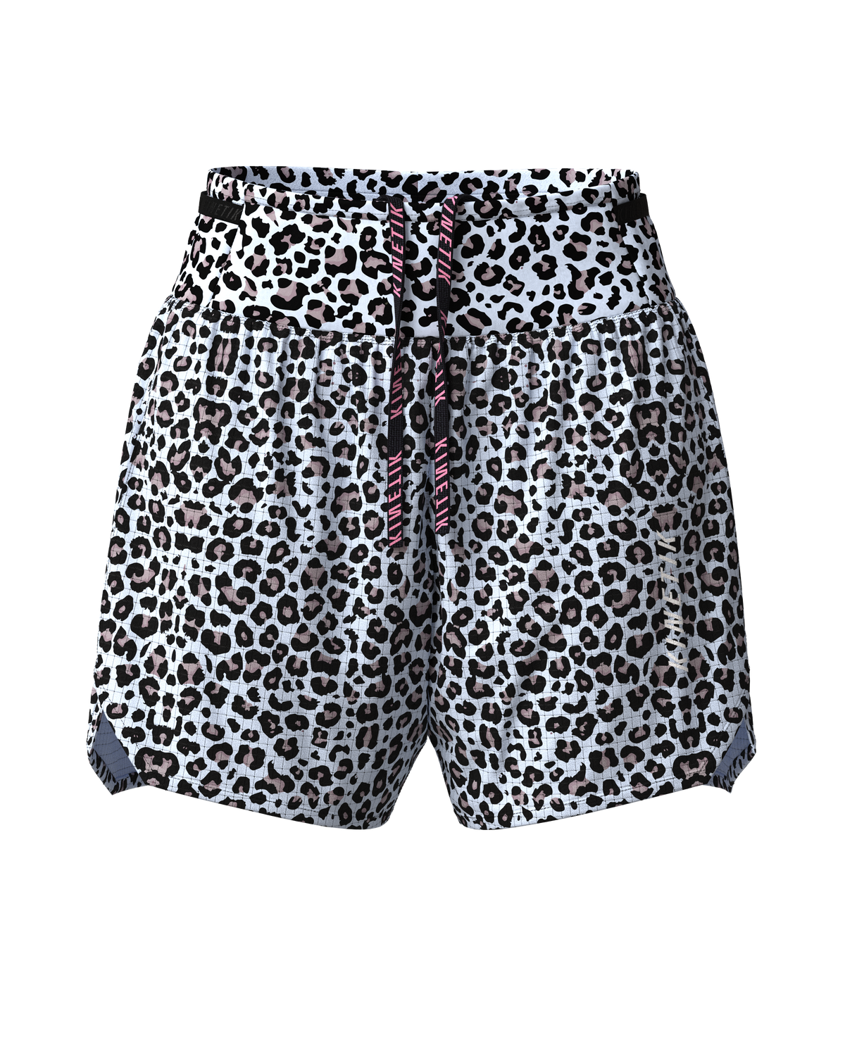 AEROK 5 LEOPARD SNOW-Shorts-short femme trail running multipoche-kinetik-adrenalink