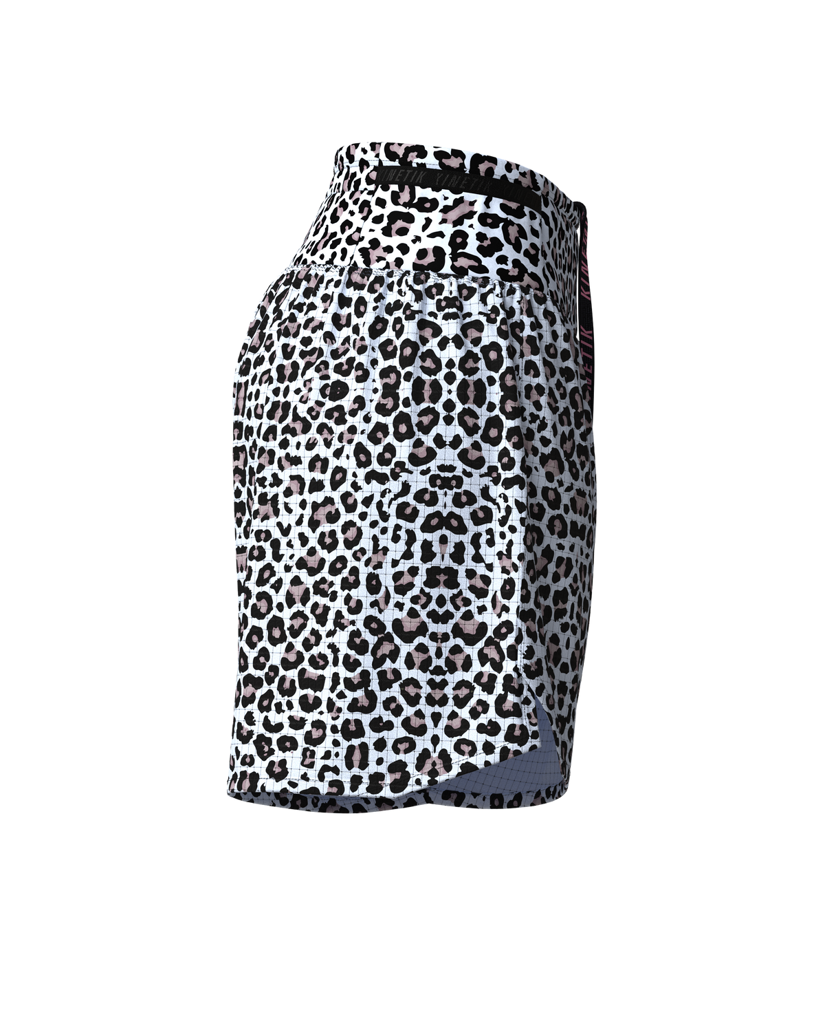 AEROK 5 LEOPARD SNOW-Shorts-short femme trail running multipoche-kinetik-adrenalink