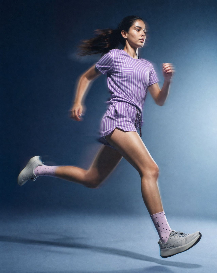 MAVRIK WOMEN ROMANTIC STRIPES - Tee-shirts - maillot manches courtes trail-running femme - kinetik-adrenalink