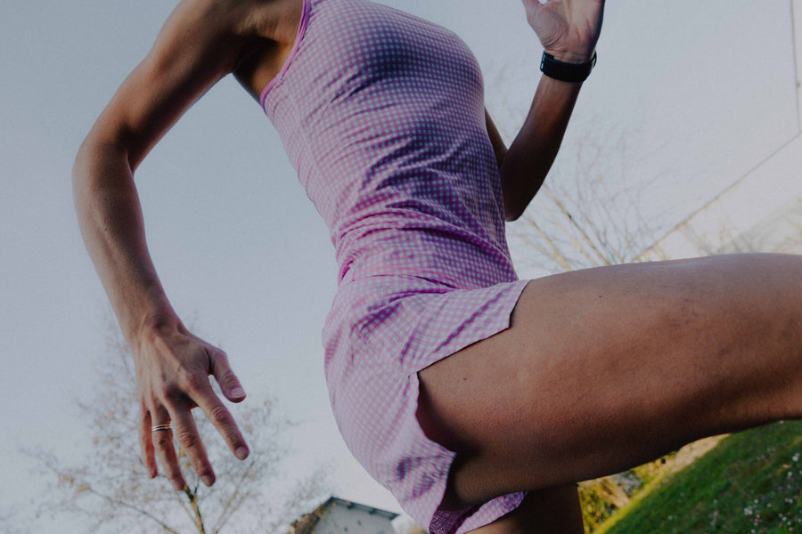 MAVRIK SL WOMEN VICHY - Tee-shirts - débardeur / maillot sans manches trail-running femme - kinetik-adrenalink