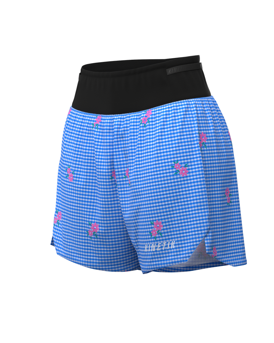 AEROK 5 VICHY WILD-Shorts-short femme trail running multipoche-kinetik-adrenalink
