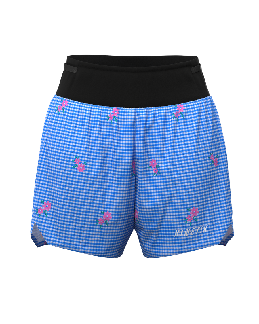 AEROK 5 VICHY WILD-Shorts-short femme trail running multipoche-kinetik-adrenalink