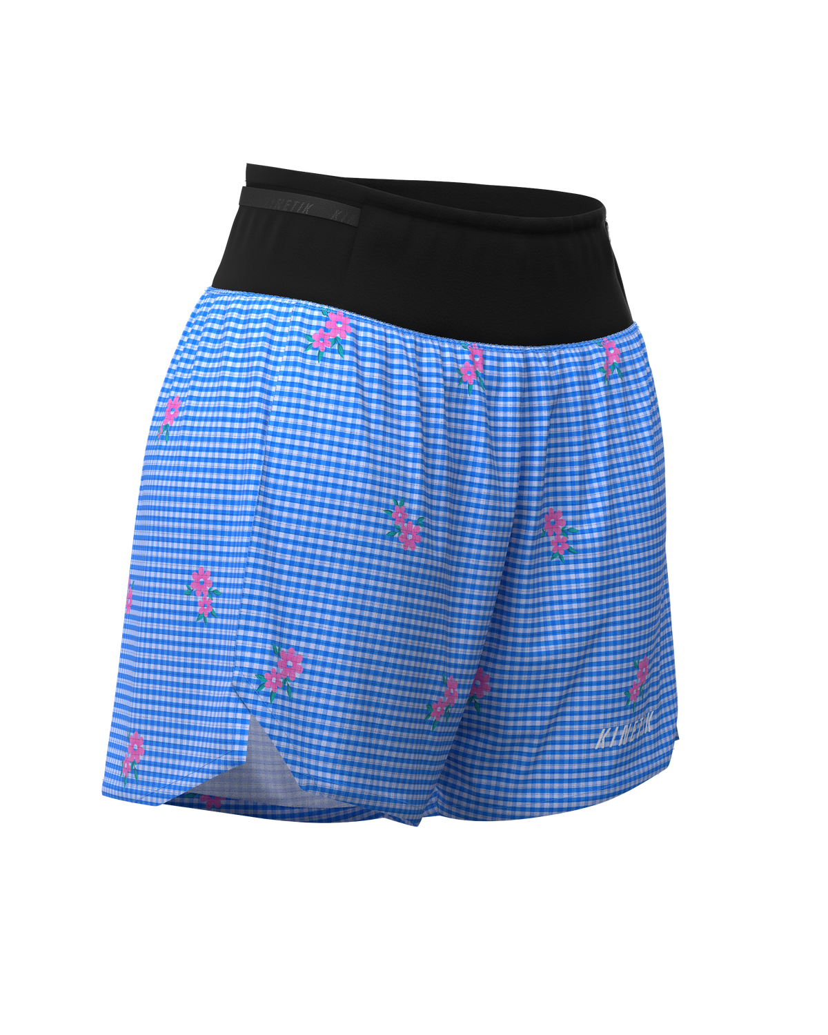 AEROK 5 VICHY WILD-Shorts-short femme trail running multipoche-kinetik-adrenalink