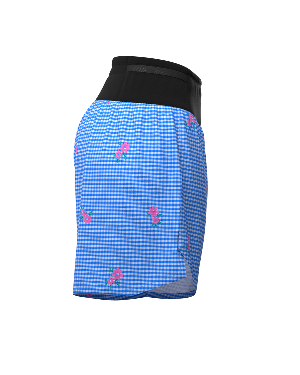AEROK 5 VICHY WILD-Shorts-short femme trail running multipoche-kinetik-adrenalink