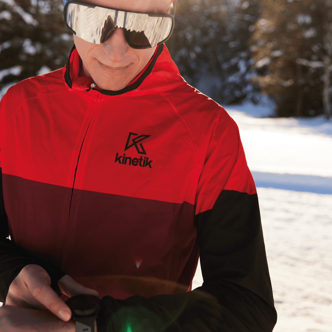 JACKET MEN SPEKTRAIL BURGUNDY RED - trail-running - 2 - kinetik-adrenalink