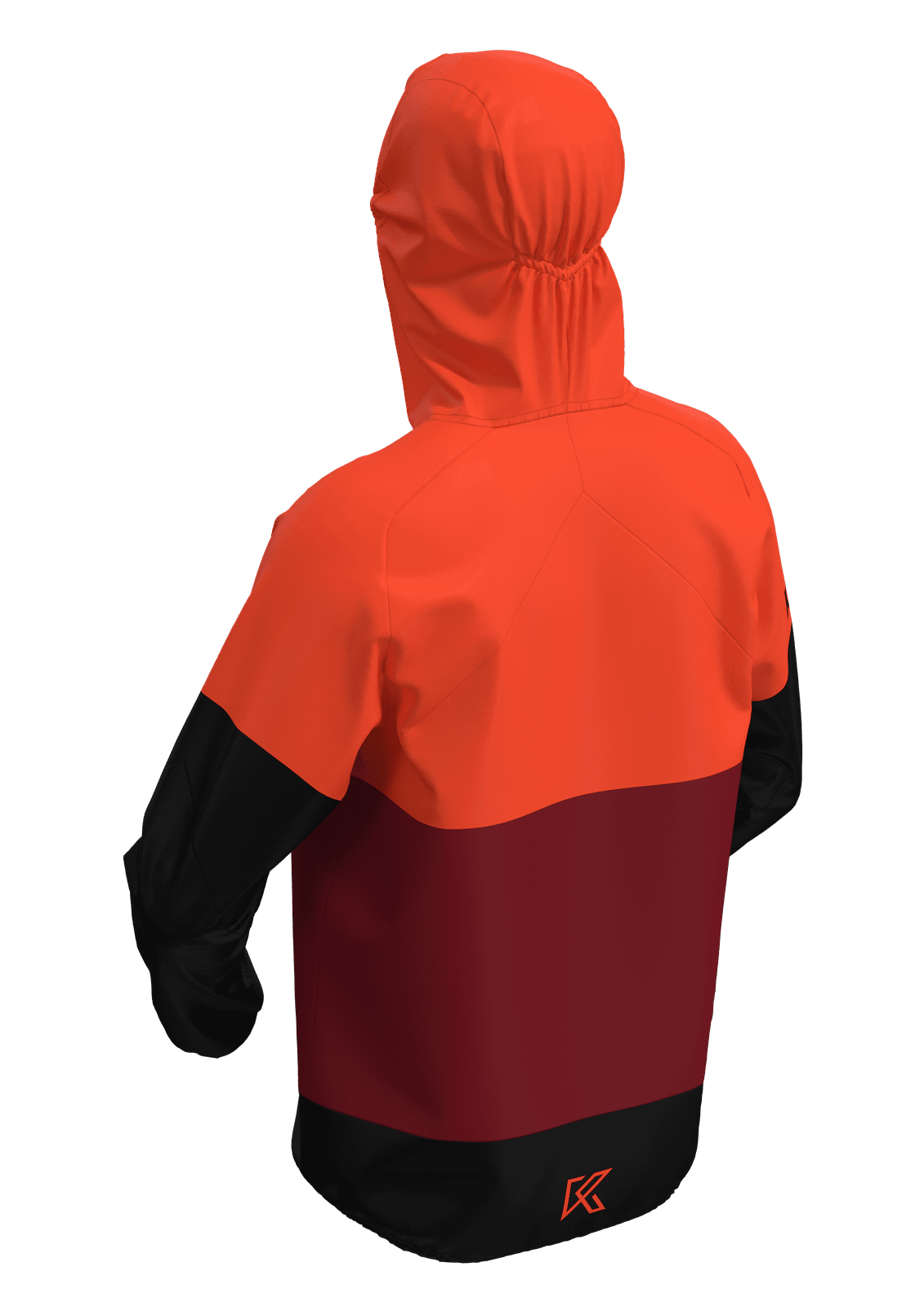 JACKET MEN SPEKTRAIL BURGUNDY RED - trail-running - 4 - kinetik-adrenalink